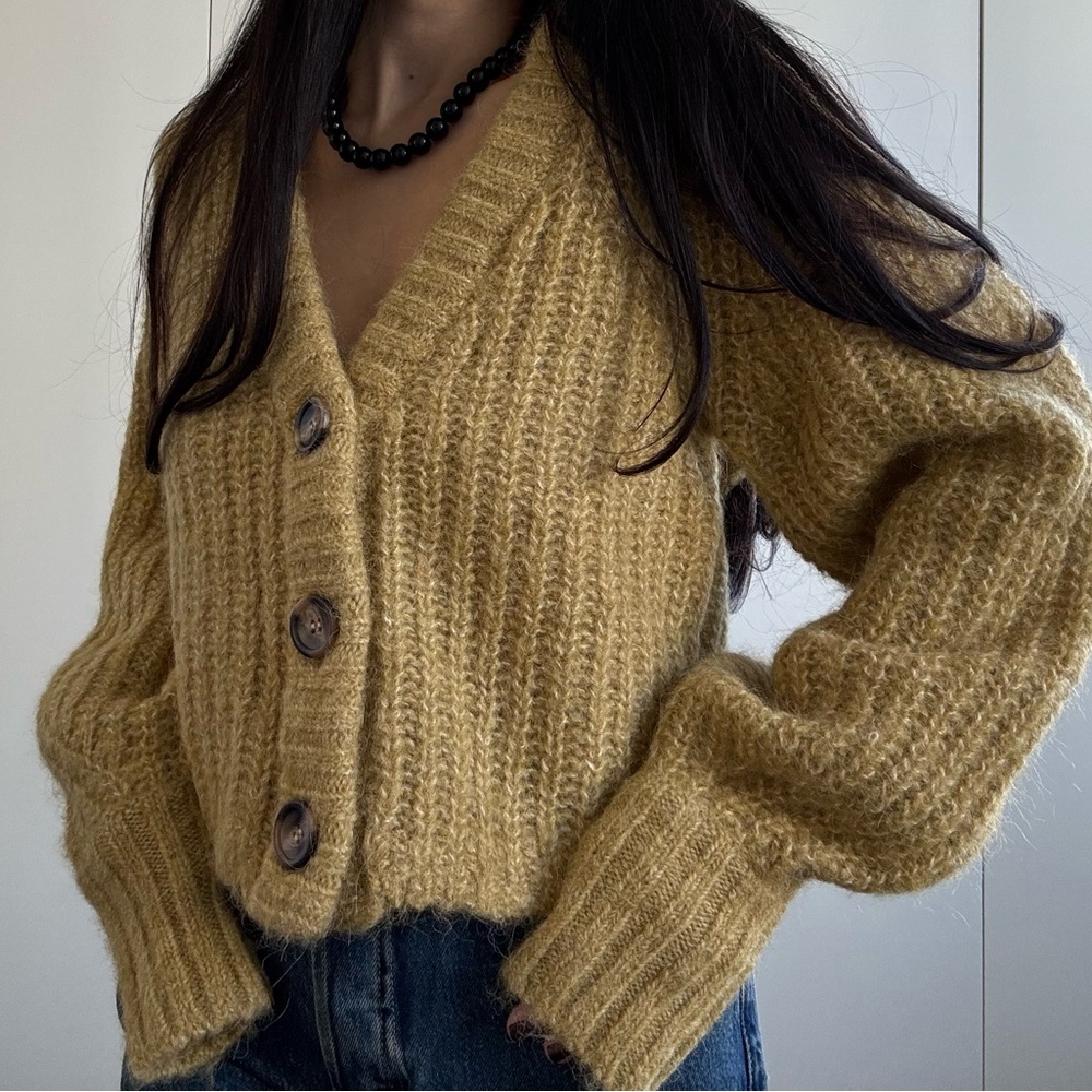H&M Women's Cardigan Sage Sweater XS